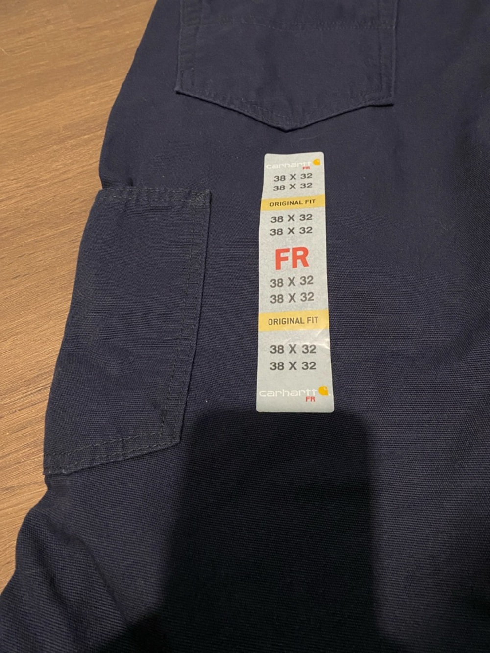 Carhartt Mens NWT Navy Flame Resistant Cat 2 Canvas Work Pants Lot( x2) 38 X 32 - Picture 14 of 15